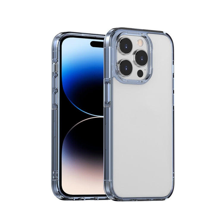 جراب هاتف ليزر شفاف من الجليد، مناسب لأجهزة iPhone 14 Pro Max وiPhone 14 Pro وiPhone 14 Plus وiPhone 14