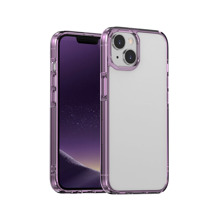 جراب هاتف ليزر شفاف من الجليد، مناسب لأجهزة iPhone 14 Pro Max وiPhone 14 Pro وiPhone 14 Plus وiPhone 14