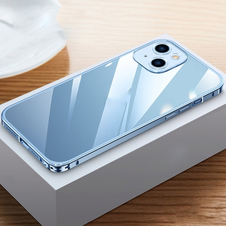 Metal Frame HD Transparent Phone Case, For iPhone 14 Plus, For iPhone 14 Pro, For iPhone 14 Pro Max, For iPhone 14