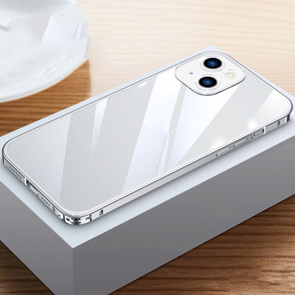 Metal Frame HD Transparent Phone Case, For iPhone 14 Plus, For iPhone 14 Pro, For iPhone 14 Pro Max, For iPhone 14