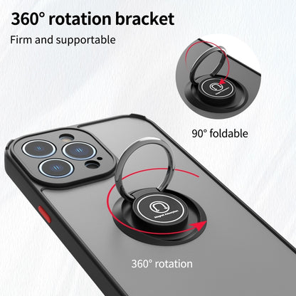 جراب هاتف Q Shadow 1 Series TPU + PC مع حامل حلقي، لهاتف iPhone 14 Pro Max، لهاتف iPhone 14 Pro، لهاتف iPhone 14 Max، لهاتف iPhone 14