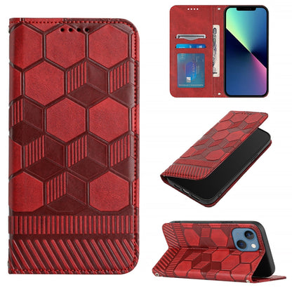Football Texture Magnetic Leather Flip Phone Case, For iPhone 14, For iPhone 14 Plus, For iPhone 14 Pro, For iPhone 14 Pro Max, For iPhone 13 mini, For iPhone 13, For iPhone 13 Pro, For iPhone 13 Pro Max