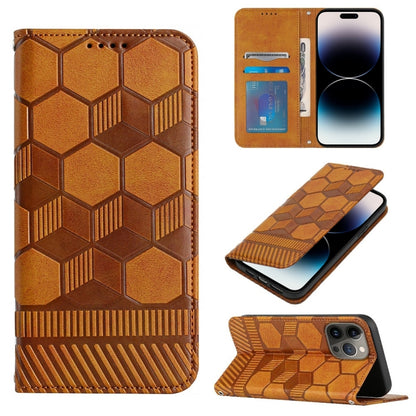Football Texture Magnetic Leather Flip Phone Case, For iPhone 14, For iPhone 14 Plus, For iPhone 14 Pro, For iPhone 14 Pro Max, For iPhone 13 mini, For iPhone 13, For iPhone 13 Pro, For iPhone 13 Pro Max