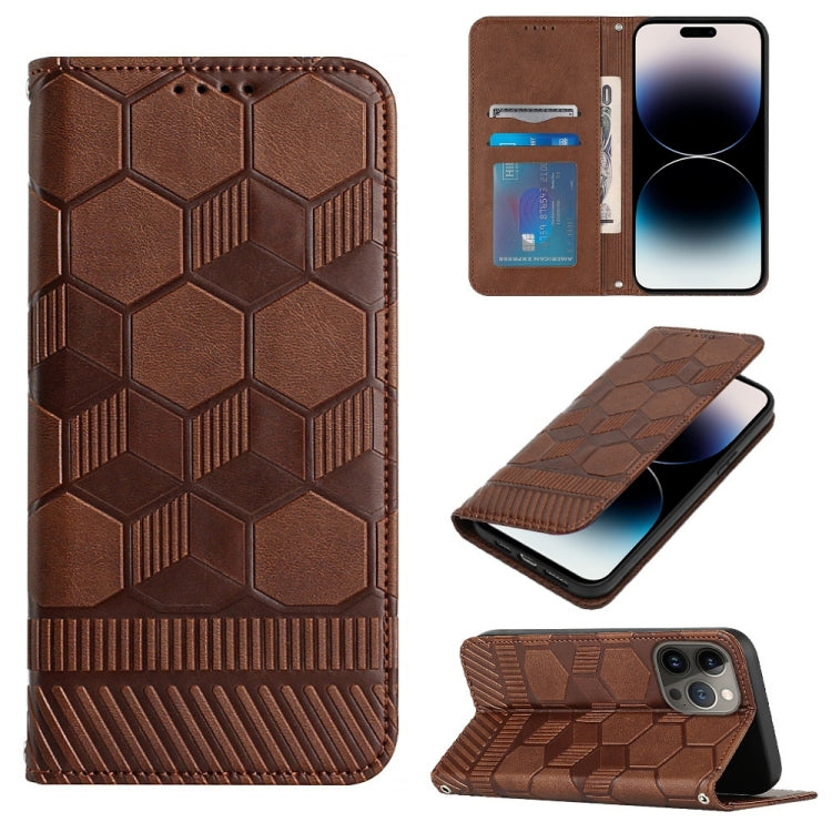 Football Texture Magnetic Leather Flip Phone Case, For iPhone 14, For iPhone 14 Plus, For iPhone 14 Pro, For iPhone 14 Pro Max, For iPhone 13 mini, For iPhone 13, For iPhone 13 Pro, For iPhone 13 Pro Max