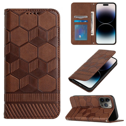 Football Texture Magnetic Leather Flip Phone Case, For iPhone 14, For iPhone 14 Plus, For iPhone 14 Pro, For iPhone 14 Pro Max, For iPhone 13 mini, For iPhone 13, For iPhone 13 Pro, For iPhone 13 Pro Max