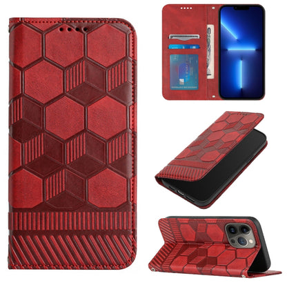 Football Texture Magnetic Leather Flip Phone Case, For iPhone 14, For iPhone 14 Plus, For iPhone 14 Pro, For iPhone 14 Pro Max, For iPhone 13 mini, For iPhone 13, For iPhone 13 Pro, For iPhone 13 Pro Max