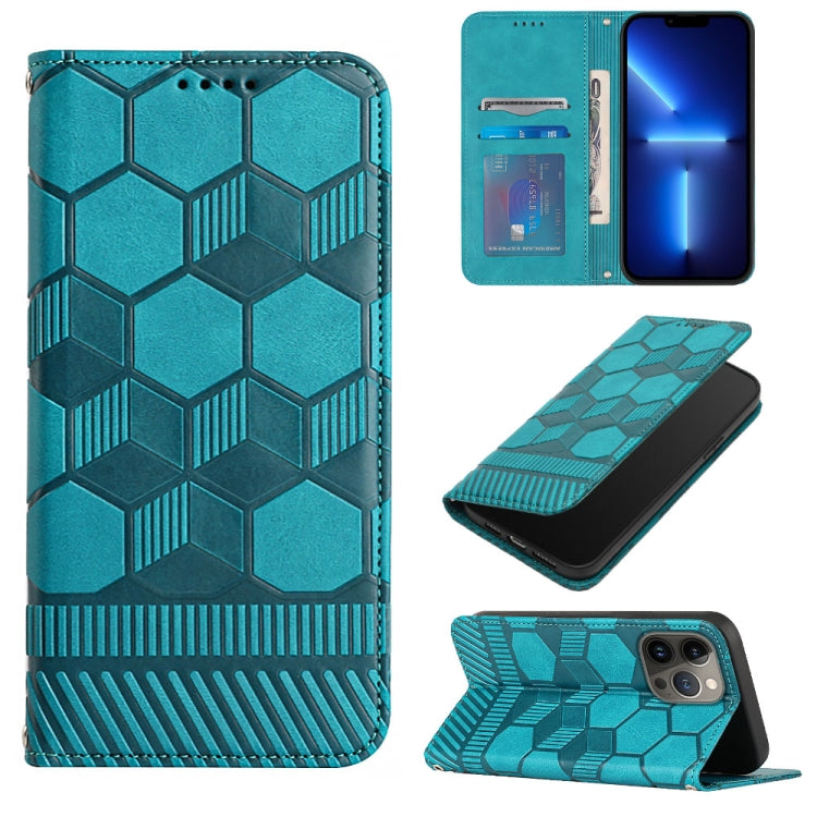 Football Texture Magnetic Leather Flip Phone Case, For iPhone 14, For iPhone 14 Plus, For iPhone 14 Pro, For iPhone 14 Pro Max, For iPhone 13 mini, For iPhone 13, For iPhone 13 Pro, For iPhone 13 Pro Max