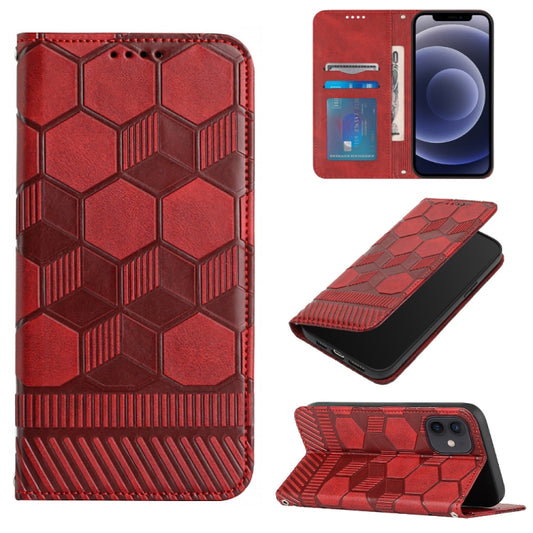 جراب هاتف جلدي مغناطيسي بتصميم كرة قدم، مناسب لأجهزة iPhone 12 mini وiPhone 12 / 12 Pro وiPhone 12 Pro Max وiPhone 11 وiPhone 11 Pro وiPhone 11 Pro Max وiPhone SE 2022 / SE 2020 / 8 / 7