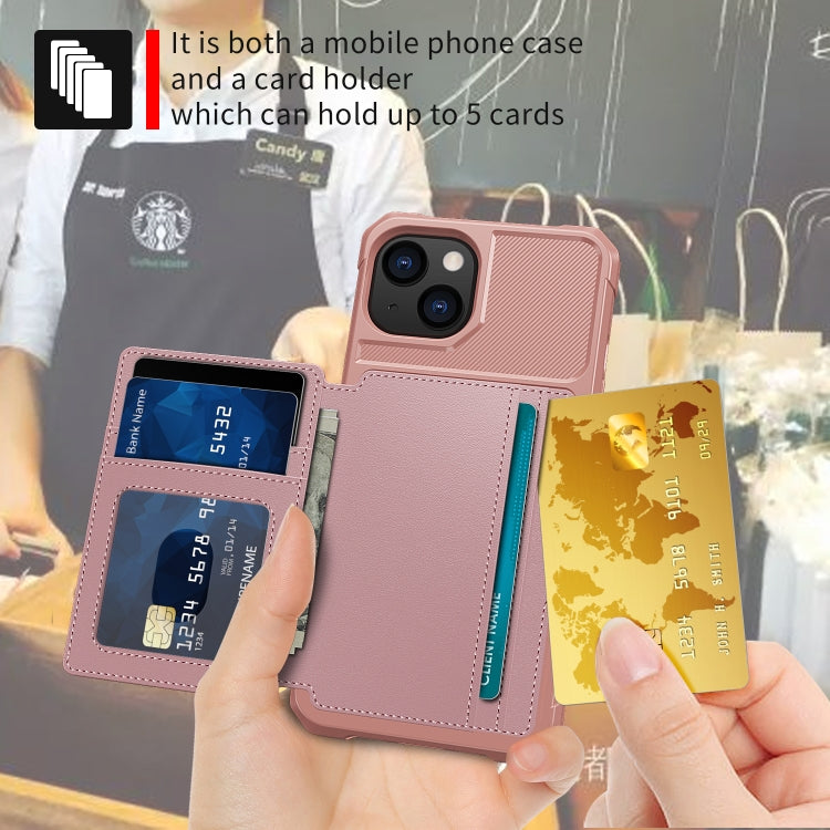 جراب هاتف جلدي بمحفظة مغناطيسية للبطاقات، مناسب لأجهزة iPhone 14 وiPhone 14 Plus وiPhone 14 Pro وiPhone 14 Pro Max