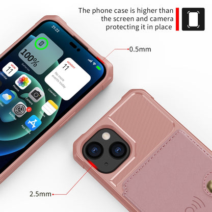 جراب هاتف جلدي بمحفظة مغناطيسية للبطاقات، مناسب لأجهزة iPhone 14 وiPhone 14 Plus وiPhone 14 Pro وiPhone 14 Pro Max