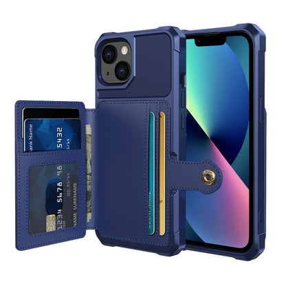 جراب هاتف جلدي بمحفظة مغناطيسية للبطاقات، مناسب لأجهزة iPhone 14 وiPhone 14 Plus وiPhone 14 Pro وiPhone 14 Pro Max