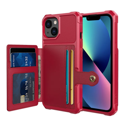 جراب هاتف جلدي بمحفظة مغناطيسية للبطاقات، مناسب لأجهزة iPhone 14 وiPhone 14 Plus وiPhone 14 Pro وiPhone 14 Pro Max