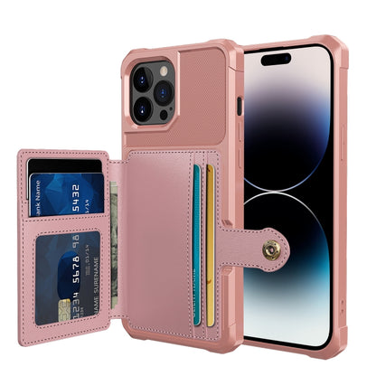 جراب هاتف جلدي بمحفظة مغناطيسية للبطاقات، مناسب لأجهزة iPhone 14 وiPhone 14 Plus وiPhone 14 Pro وiPhone 14 Pro Max