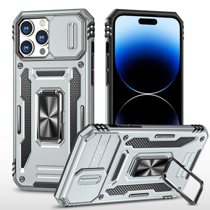Armor PC + TPU Camera Shield Phone Case, For iPhone 14, For iPhone 14 Plus, For iPhone 14 Pro, For iPhone 14 Pro Max, For iPhone 13, For iPhone 13 Pro, For iPhone 13 Pro Max, For iPhone 12