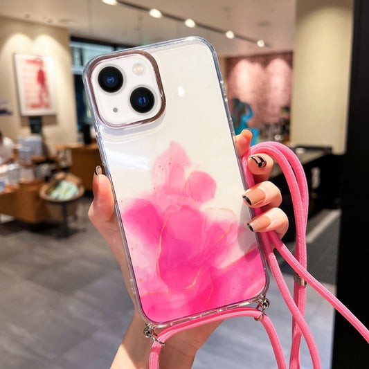 Gold Halo Marble Pattern Lanyard Phone Case, For iPhone 14, For iPhone 14 Plus, For iPhone 14 Pro, For iPhone 14 Pro Max, For iPhone 13, For iPhone 13 Pro, For iPhone 13 Pro Max, For iPhone 12, For iPhone 12 Pro, For iPhone 12 Pro Max, For iPhone 11���...