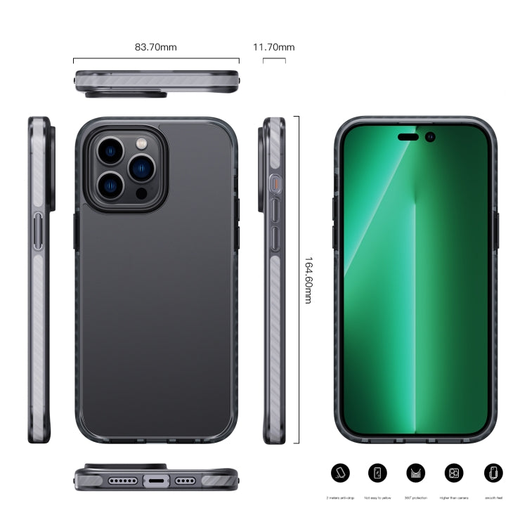 جراب هاتف مقاوم للصدمات من سلسلة Dunjia مصنوع من مادة TPU + PC، مناسب لأجهزة iPhone 14 وiPhone 14 Plus وiPhone 14 Pro وiPhone 14 Pro Max