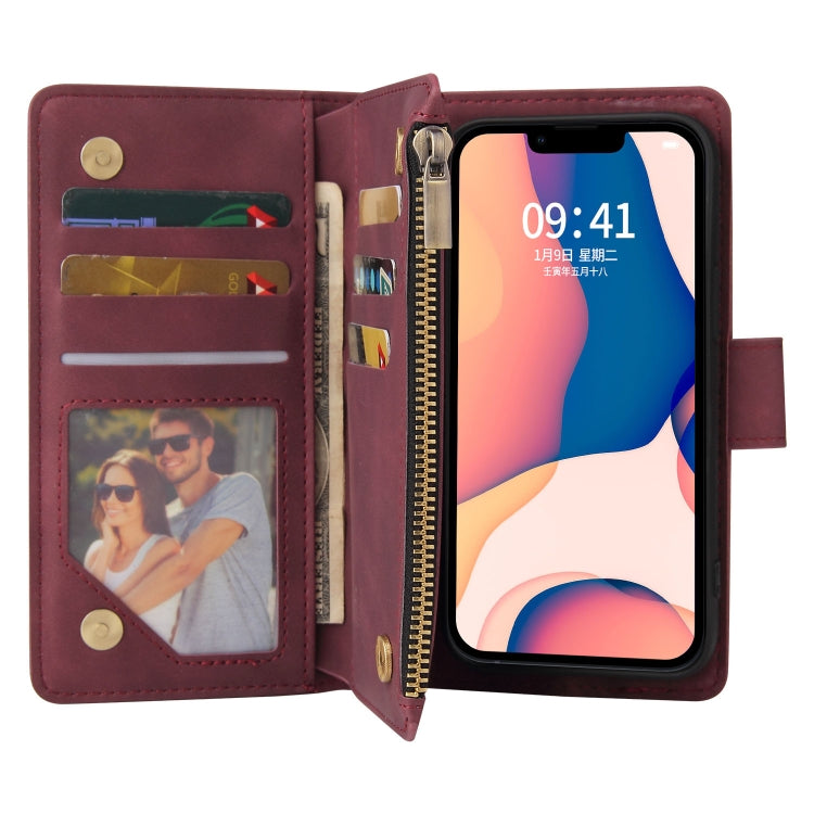 جراب هاتف جلدي متعدد الوظائف مع فتحة للبطاقات، لهاتف iPhone 14، وiPhone 14 Plus، وiPhone 14 Pro، وiPhone 14 Pro Max
