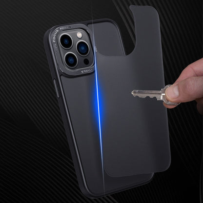 جراب هاتف مقاوم للصدمات بظهر غير لامع باللون الذهبي، مناسب لأجهزة iPhone 14 وiPhone 14 Plus وiPhone 14 Pro وiPhone 14 Pro Max