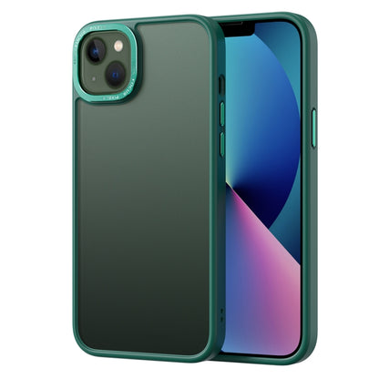 جراب هاتف مقاوم للصدمات بظهر غير لامع باللون الذهبي، مناسب لأجهزة iPhone 14 وiPhone 14 Plus وiPhone 14 Pro وiPhone 14 Pro Max