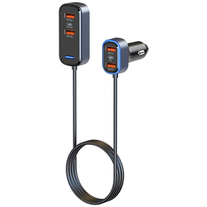 شاحن سيارة SC05 65.5 واط 6 في 1 PD / QC3.0 سريع الشحن، SC05