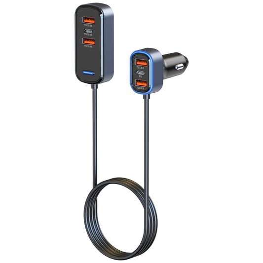 شاحن سيارة SC05 65.5 واط 6 في 1 PD / QC3.0 سريع الشحن، SC05