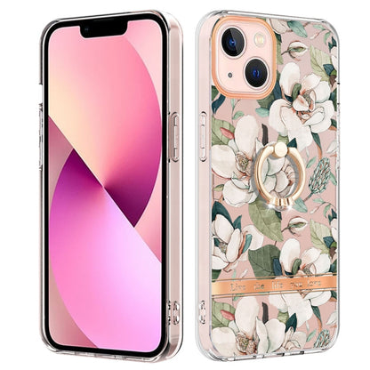 جراب هاتف Ring IMD Flowers TPU، مناسب لأجهزة iPhone 14 وiPhone 14 Plus وiPhone 14 Pro وiPhone 14 Pro Max