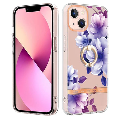 جراب هاتف Ring IMD Flowers TPU، مناسب لأجهزة iPhone 14 وiPhone 14 Plus وiPhone 14 Pro وiPhone 14 Pro Max