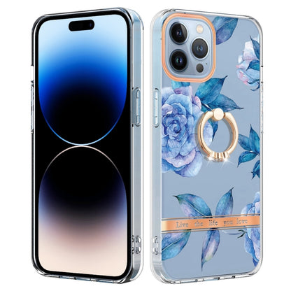 جراب هاتف Ring IMD Flowers TPU، مناسب لأجهزة iPhone 14 وiPhone 14 Plus وiPhone 14 Pro وiPhone 14 Pro Max