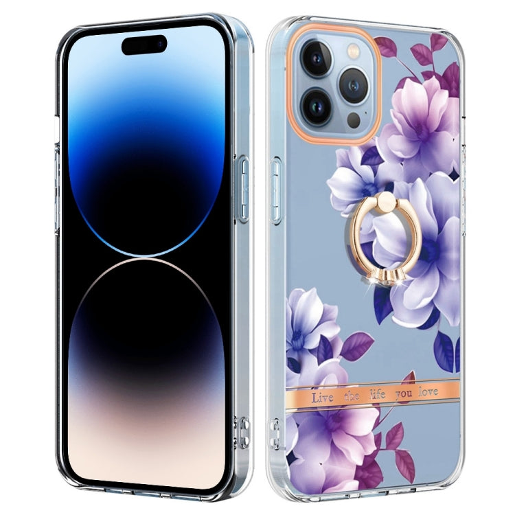 جراب هاتف Ring IMD Flowers TPU، مناسب لأجهزة iPhone 14 وiPhone 14 Plus وiPhone 14 Pro وiPhone 14 Pro Max