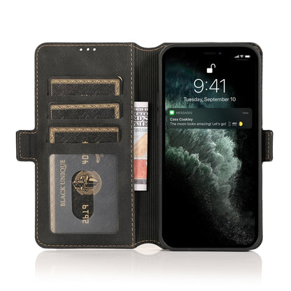 جراب جلدي بتصميم كلاسيكي مزود بمشبك إغلاق مغناطيسي، مناسب لأجهزة iPhone 14 Pro Max وiPhone 14 Pro وiPhone 14 وiPhone 14 Plus
