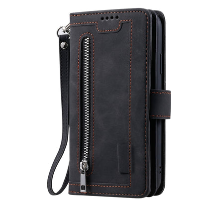 9 Card Slots Zipper Bag Leather Case, For iPhone 14 Pro Max, For iPhone 14 Pro, For iPhone 14, For iPhone 14 Plus