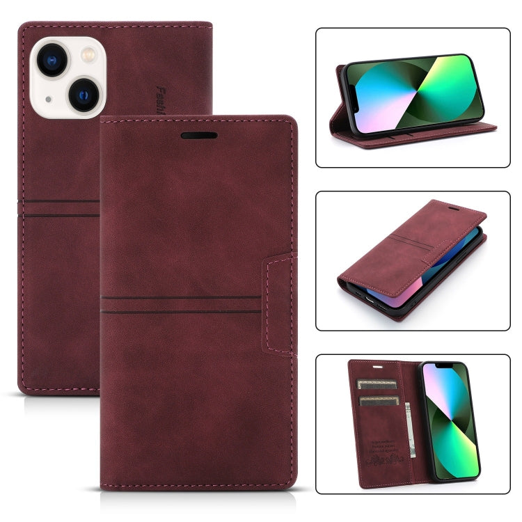 جراب هاتف جلدي مغناطيسي، مناسب لأجهزة iPhone 14 Pro Max وiPhone 14 Pro وiPhone 14 وiPhone 14 Plus