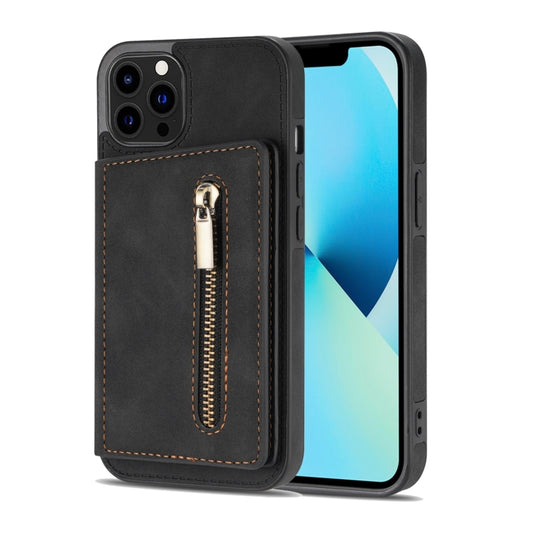 جراب هاتف بحامل بطاقات بسحاب، لهاتف iPhone 14 Pro Max، لهاتف iPhone 14 Pro، لهاتف iPhone 14، لهاتف iPhone 14 Plus