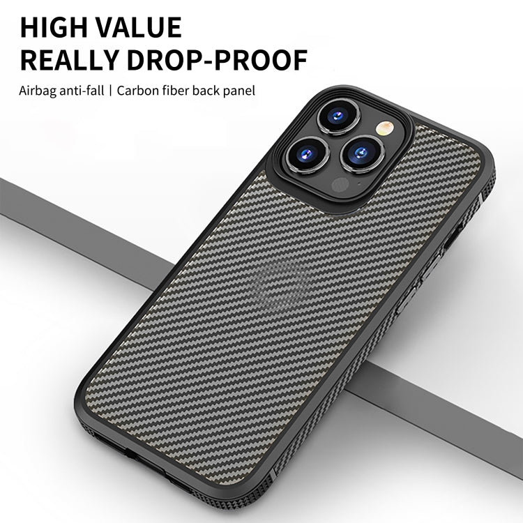جراب هاتف iPAKY الواقي من ألياف الكربون المقاوم للصدمات من البولي كربونات + TPU، لهاتف iPhone 14 Pro Max، وiPhone 14 Pro، وiPhone 14 Plus، وiPhone 14