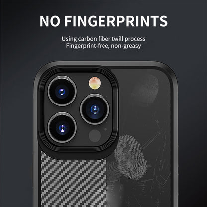 جراب هاتف iPAKY الواقي من ألياف الكربون المقاوم للصدمات من البولي كربونات + TPU، لهاتف iPhone 14 Pro Max، وiPhone 14 Pro، وiPhone 14 Plus، وiPhone 14