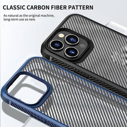 جراب هاتف iPAKY الواقي من ألياف الكربون المقاوم للصدمات من البولي كربونات + TPU، لهاتف iPhone 14 Pro Max، وiPhone 14 Pro، وiPhone 14 Plus، وiPhone 14