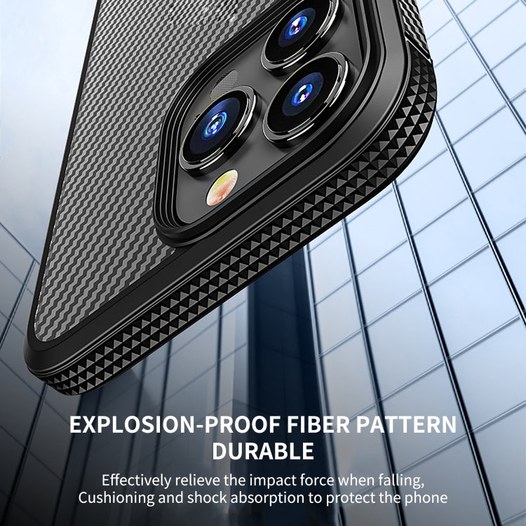 جراب هاتف iPAKY الواقي من ألياف الكربون المقاوم للصدمات من البولي كربونات + TPU، لهاتف iPhone 14 Pro Max، وiPhone 14 Pro، وiPhone 14 Plus، وiPhone 14