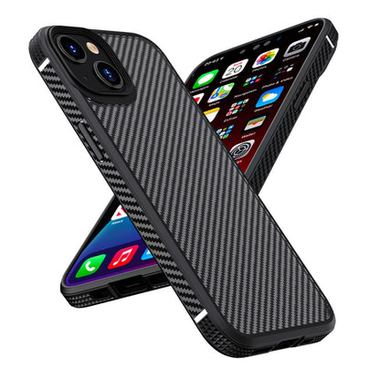 جراب هاتف iPAKY الواقي من ألياف الكربون المقاوم للصدمات من البولي كربونات + TPU، لهاتف iPhone 14 Pro Max، وiPhone 14 Pro، وiPhone 14 Plus، وiPhone 14