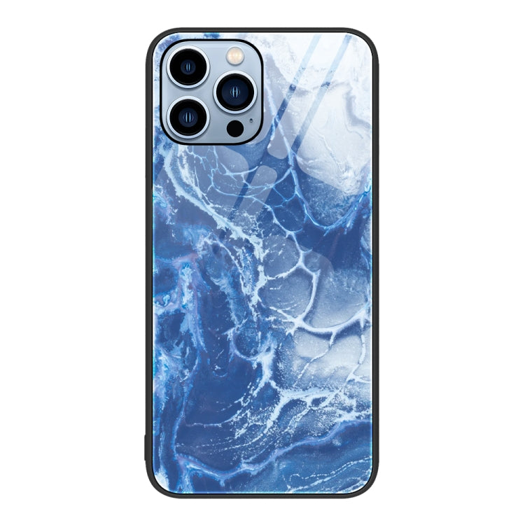 Marble Pattern Glass Protective Phone Case, For iPhone 13 Pro Max, For iPhone 13 Pro, For iPhone 13, For iPhone 14 Plus, For iPhone 14 Pro Max, For iPhone 14 Pro