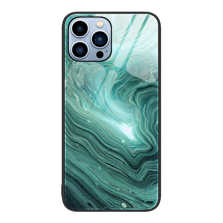 Marble Pattern Glass Protective Phone Case, For iPhone 13 Pro Max, For iPhone 13 Pro, For iPhone 13, For iPhone 14 Plus, For iPhone 14 Pro Max, For iPhone 14 Pro