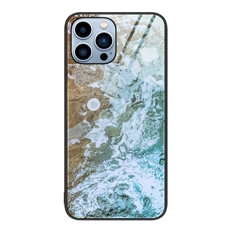 Marble Pattern Glass Protective Phone Case, For iPhone 13 Pro Max, For iPhone 13 Pro, For iPhone 13, For iPhone 14 Plus, For iPhone 14 Pro Max, For iPhone 14 Pro