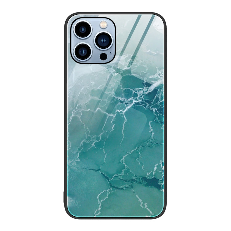 Marble Pattern Glass Protective Phone Case, For iPhone 13 Pro Max, For iPhone 13 Pro, For iPhone 13, For iPhone 14 Plus, For iPhone 14 Pro Max, For iPhone 14 Pro