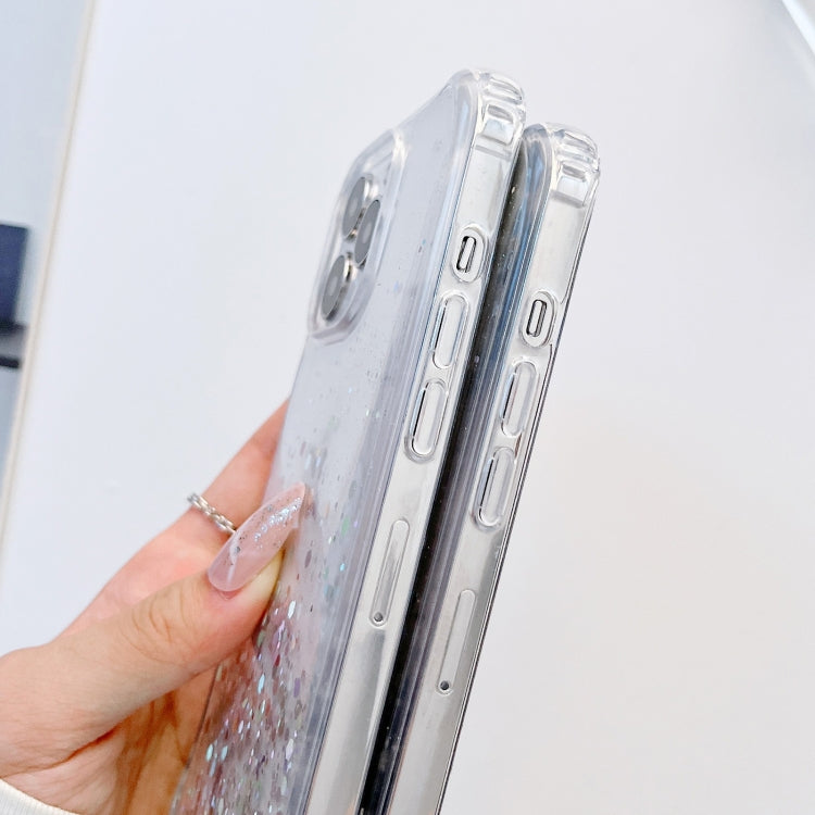 Lanyard Glitter Epoxy Clear Phone Case, For iPhone 14, For iPhone 14 Plus, For iPhone 14 Pro, For iPhone 14 Pro Max, For iPhone 13 mini, For iPhone 13