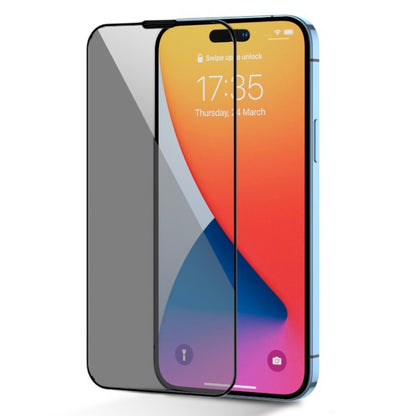 JOYROOM 2.5D Screen Printing Full Screen Black Edge Privacy Tempered Glass Film, For iPhone 14 Plus, For iPhone 14 Pro, For iPhone 14 Pro Max