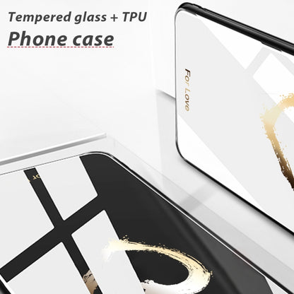 Colorful Painted Glass Phone Case, For iPhone 14 Pro Max, For iPhone 14 Pro, For iPhone 14 Plus