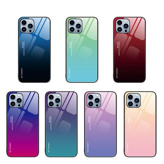 جراب زجاجي متدرج الألوان، لهاتف iPhone 14 Pro Max، لهاتف iPhone 14 Pro، لهاتف iPhone 14