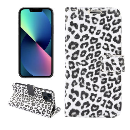 جراب هاتف جلدي بنمط جلد النمر، قابل للطي أفقيًا، مناسب لأجهزة iPhone 14 Pro Max، وiPhone 14 Pro، وiPhone 14 Plus، وiPhone 14