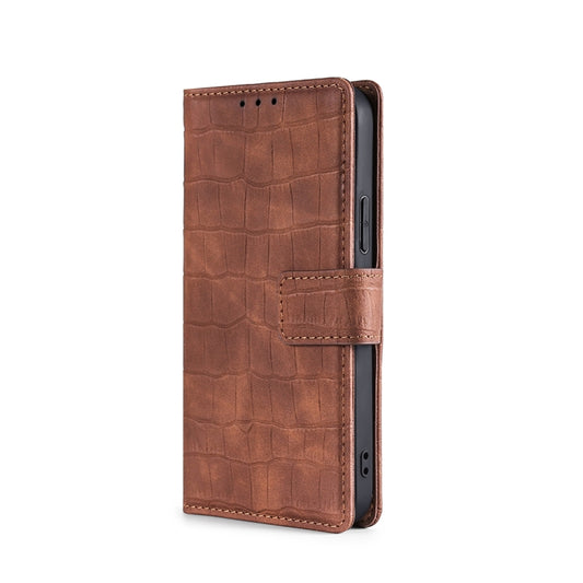 Skin Feel Crocodile Magnetic Clasp Leather Phone Case, For iPhone 14, For iPhone 14 Plus, For iPhone 14 Pro, For iPhone 14 Pro Max