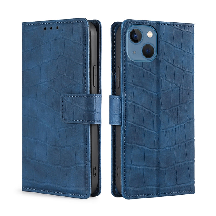 Skin Feel Crocodile Magnetic Clasp Leather Phone Case, For iPhone 14, For iPhone 14 Plus, For iPhone 14 Pro, For iPhone 14 Pro Max