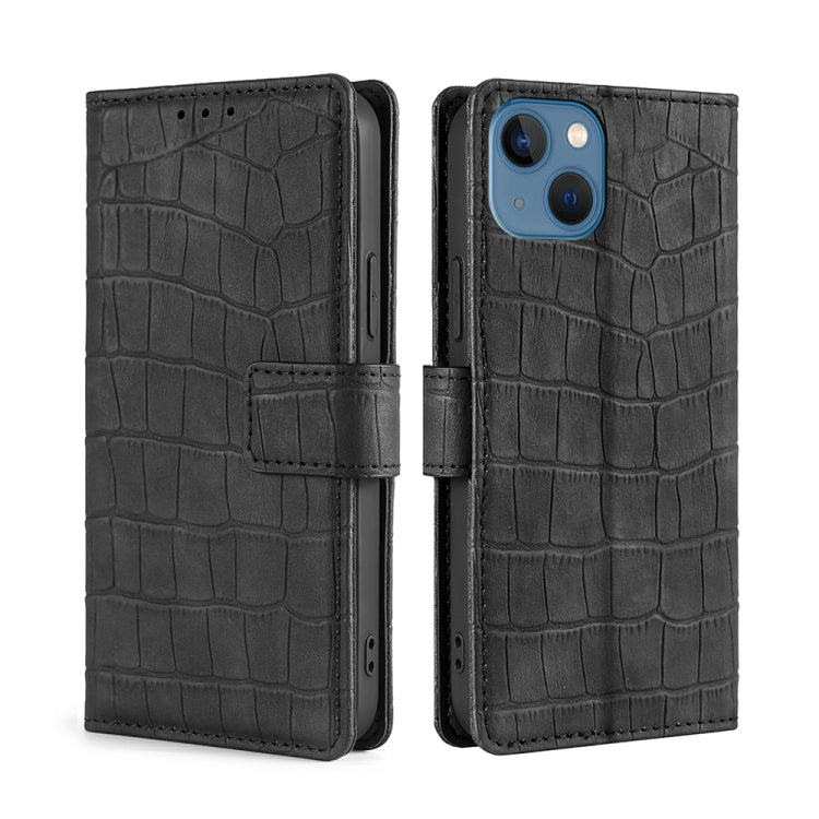 Skin Feel Crocodile Magnetic Clasp Leather Phone Case, For iPhone 14, For iPhone 14 Plus, For iPhone 14 Pro, For iPhone 14 Pro Max